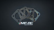 Piastre di regolazione camber / convergenza per ponte posteriore Clio Gr.A, Clio 2 Rs, Citroen C2 R2 e Peugeot 106 con appositi mozzetti